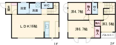 シャノワールの間取り画像