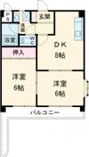 ハウスクローネの間取り画像