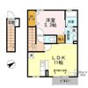 ベル コリーヌ Bの間取り画像