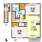 コンフォーティア東仙北 Bの間取り画像