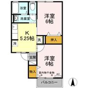 グレープハウス Dの間取り画像