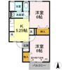 グレープハウス Dの間取り画像