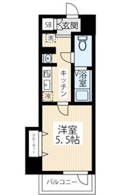 HY's MAXIV立川錦町の間取り画像