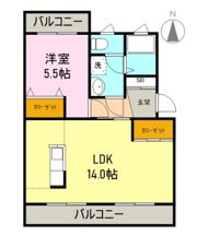 メルベーユの間取り画像