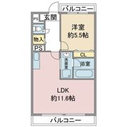 ヒヨシマンションの間取り画像