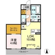 Dーroom東泉町 Aの間取り画像