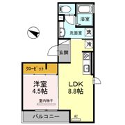 セジュール下山手通の間取り画像