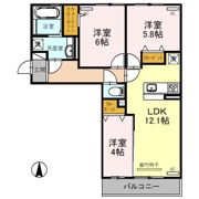 レーベンヴィラの間取り画像