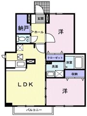 プレジオス Aの間取り画像
