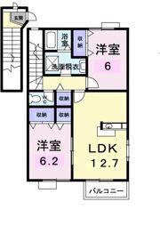 エルピーダM D棟の間取り画像