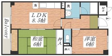 ミモザの館の間取り画像