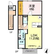 セジュール モト Cの間取り画像