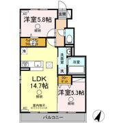 アリエス Aの間取り画像