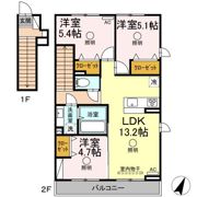 アリエス Aの間取り画像