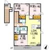 アリエス Aの間取り画像