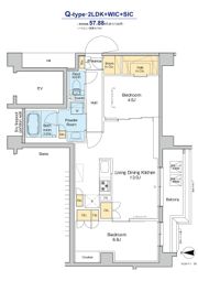 プラウドフラット品川大井町の間取り画像