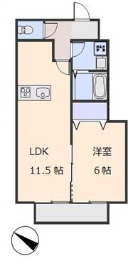 レイクフィカーサⅠの間取り画像