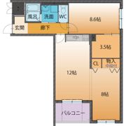 ベーシックマンションIIの間取り画像