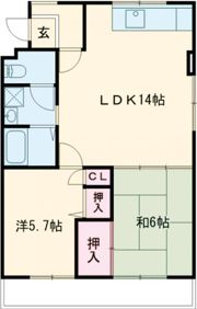 グリーンハイツ東山の間取り画像