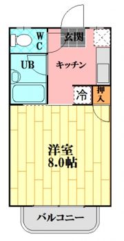 カルチェラタンB棟の間取り画像