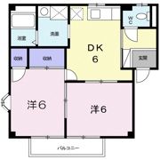 ボナール平野Bの間取り画像