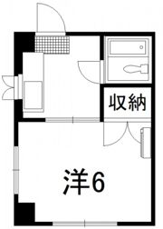 オハラ独身マンションの間取り画像