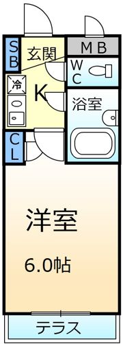 シャルマンフジ堺東壱番館の間取り画像