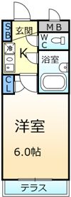 シャルマンフジ堺東壱番館の間取り画像