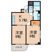 107セゾンの間取り画像