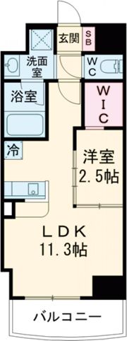 セレニテ堺筋本町リアンの間取り画像
