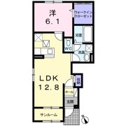 ヴィラクレスタ浜の宮Ⅰの間取り画像