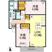 セジュール マホロ A棟の間取り画像