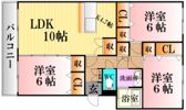 大和ガーデンコート2号棟の間取り画像