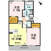 ライジングサン西宮 B棟の間取り画像