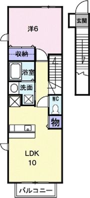 クレ ド ボヌールⅠの間取り画像