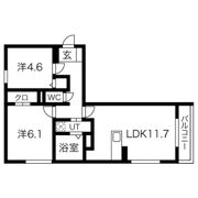 Villa le Euphoria AKASHI・OKUBOCHO（ヴィラレユーフォリア）の間取り画像