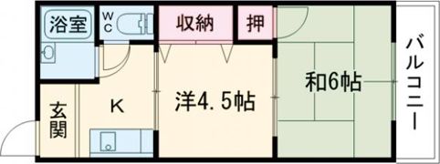 メゾン南粟津の間取り画像