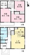 安行原戸建の間取り画像