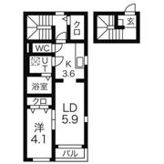 サンライズ江合錦町の間取り画像