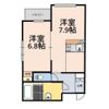 Glicina南巽vientの間取り画像