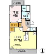 リヴェースふたせの間取り画像