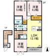 コンフォール中切の間取り画像