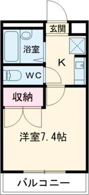 クリスタルA・ウエストの間取り画像