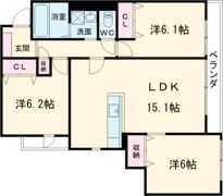 ガレリア香里ケ丘レジデンスの間取り画像