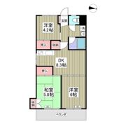 ヴィラ代官山南棟の間取り画像