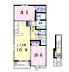 ピアチェーレⅠの間取り画像