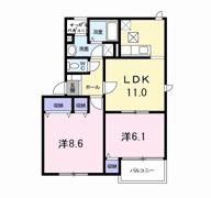 アーバンヒルズ黒笹Aの間取り画像