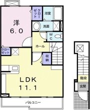 ヴェストBの間取り画像