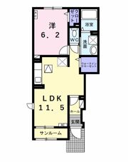トロワ三本木の間取り画像