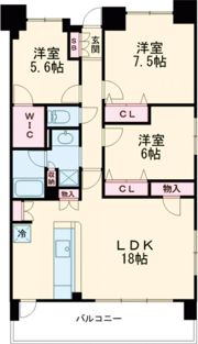 ワコーレ姫路城巽ガーデンズの間取り画像